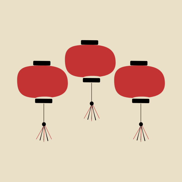 Japanese Lamps by Pieartscreation