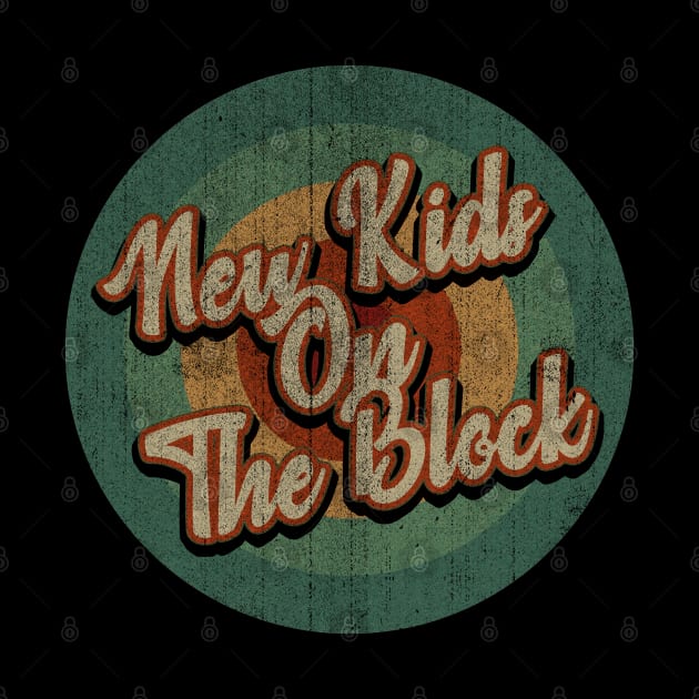 Circle Retro Vintage New Kids On The Block by Jokowow
