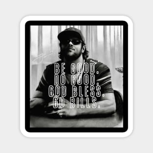 Vintage Buffalo Josh Allen, Be Good, Do Good, God Bless, Go Bills Magnet