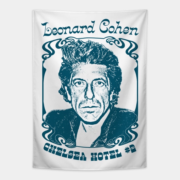 Leonard Cohen // Chelsea Hotel No.2 Tapestry by DankFutura
