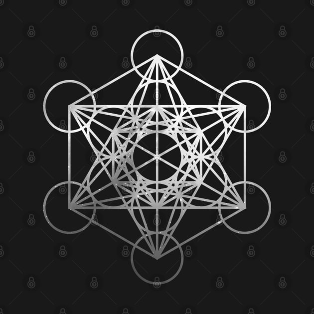 Metatron's Cube - Silver Light by LunarLanding