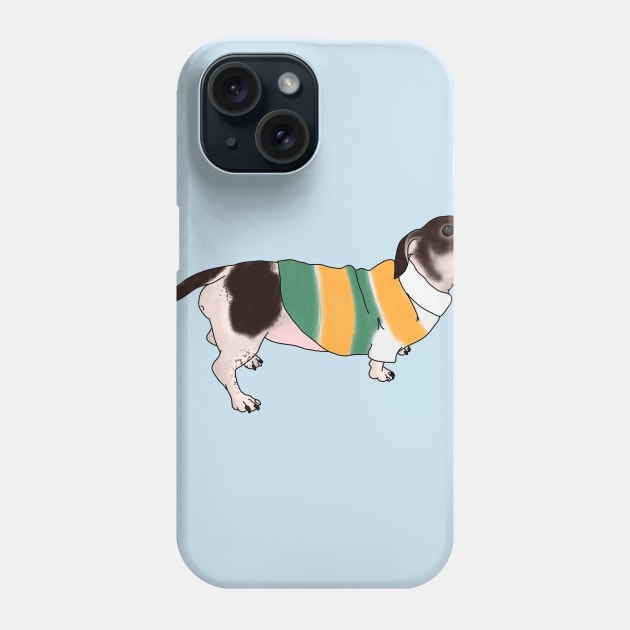 The Cow-dog is happy with her new sweater Phone Case by Yaalala