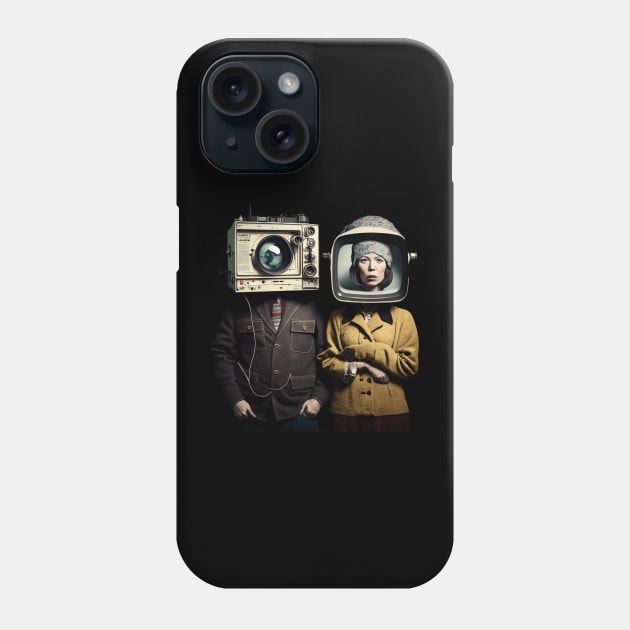 Person, Woman, Man, Camera, TV (no icons) Phone Case by AI-datamancer