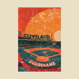 Midcentury Cleveland Guardians Stadium T-Shirt