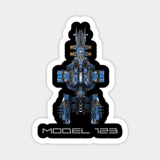 Spaceship Model 123 Magnet