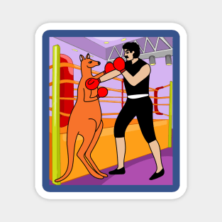 Boxing Glove Boxing Kangaroo Fighting Magnet