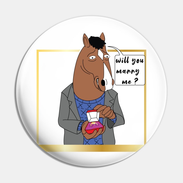 Bojack Horseman Marriage Proposal Pin by ArticArtac