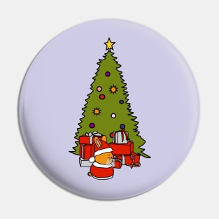 Santa Bunny and Christmas Tree Pin
