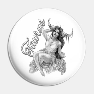 Taurus Goddess Pin