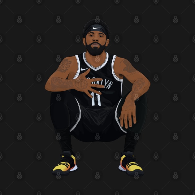 Kyrie Irving digital illustration by fmmgraphicdesign