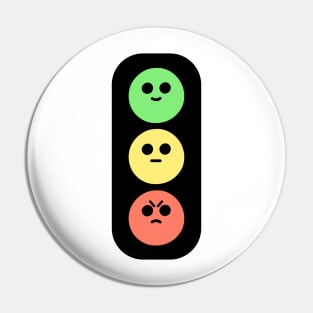 Traffic Light Emotions Pin