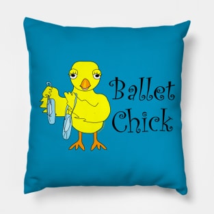 Ballet Chick Text Pillow