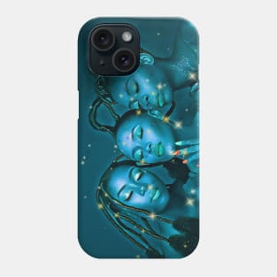 Melanin Galaxy (Black Women In Space) Phone Case