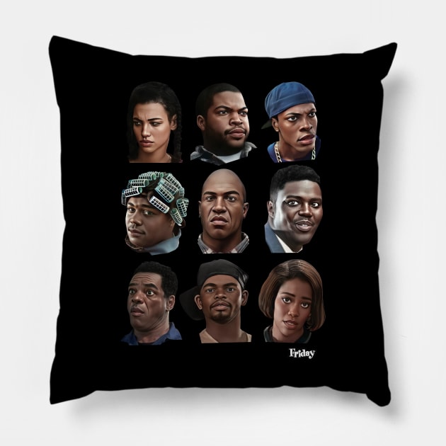 Friday! Movie Pillow by Art Simpson