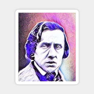 Frédéric Chopin Pink Portrait | Frédéric Chopin Artwork 7 Magnet