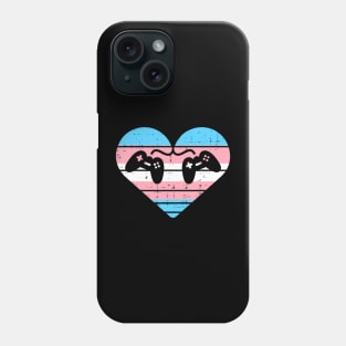 Transgender Heart Game Controllers Gaming Trans Pride Gamer Phone Case