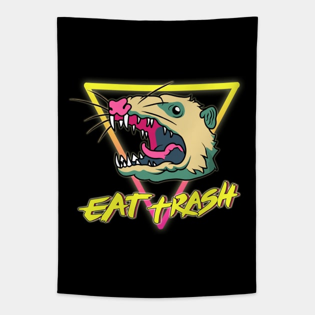 Possum - Eat trash Tapestry by valentinahramov