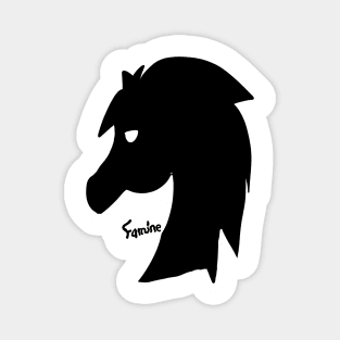 Black Horse emblem (Famine) Magnet