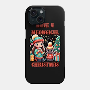 I Love Coffee Christmas And Cats, Cat And Coffee Phone Case