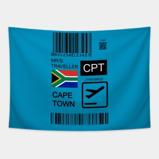 Cape Town South Africa travel ticket Tapestry