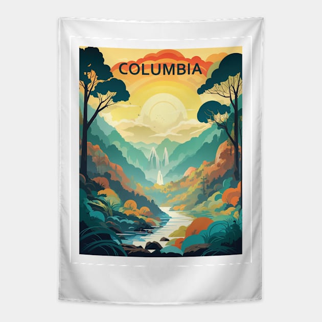 COLUMBIA Tapestry by MarkedArtPrints