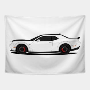 HELLCAT SIDE WHITE Tapestry