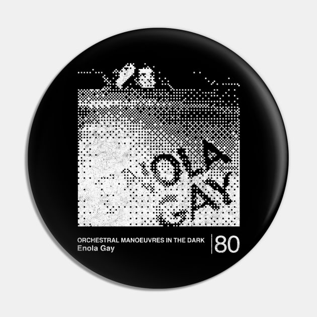 Enola Gay / Minimalist Graphic Artwork Design Pin by saudade