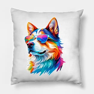 Yet Another Dog - Watercolor - AI Art Pillow