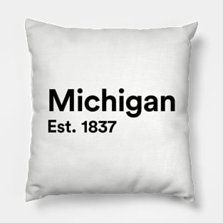 Michigan - Est. 1837 Pillow