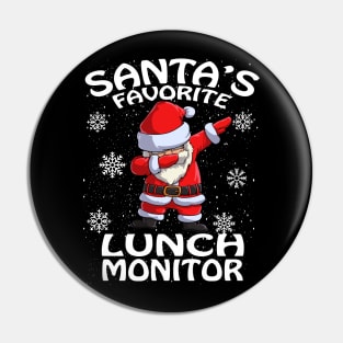 Santas Favorite Lunch Monitor Christmas Pin