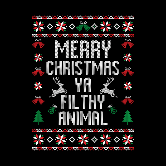 Merry Christmas Ya Filthy Animal by Space Club