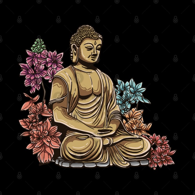 Buddha Purnima With Flower by eijainspire