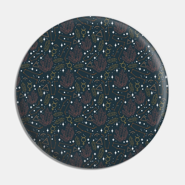 Gemini Constellation Pattern Pin by VenusAndMoon