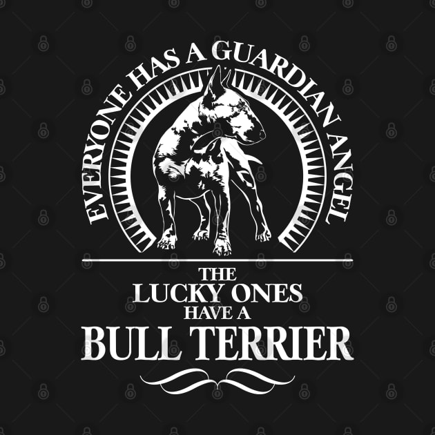 English Bull Terrier Guardian Angel dog sayings by wilsigns