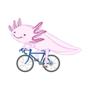 Axolotl On A Bicycle T-Shirt