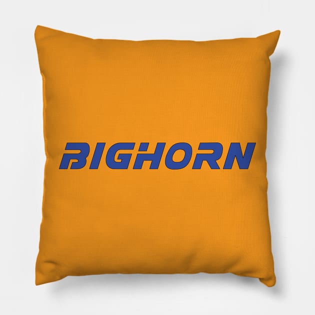 Bighorn Blue Logo Pillow by Bighorn Powersports