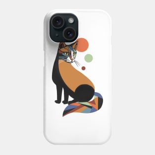 Colorful yet mystical cat Phone Case