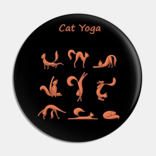 Cat Yoga Pin