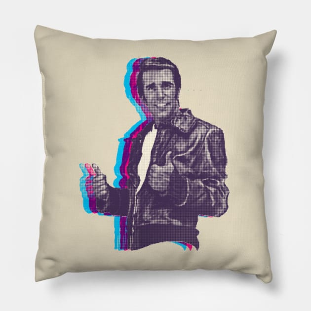 The Fonz Happy Days Pillow by HAPPY TRIP PRESS