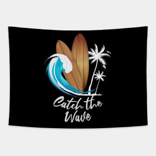 Catch The Wave Surf Boards - Cool Summer Tapestry
