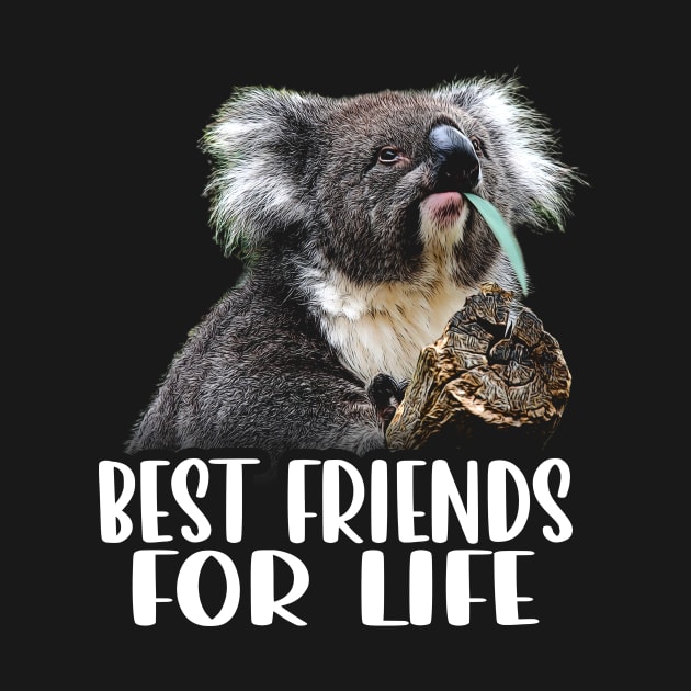 Koala Best Friends For Life Tee for Fans of Aussie Majesty by Kevin Jones Art