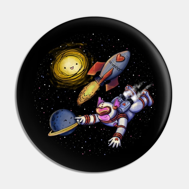 Spacestronaut Pin by sketchcadet