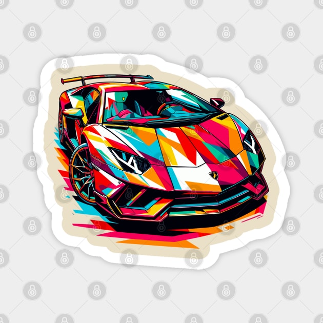 Lamborghini Aventador Magnet by Vehicles-Art