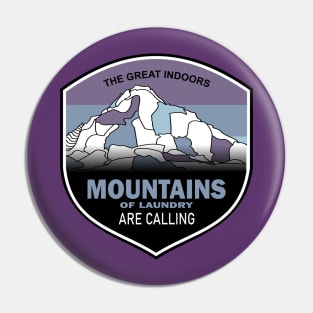 Mountains of Laundry Pin