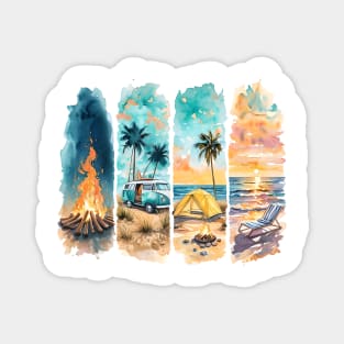 Summer Fun Brushstrokes Magnet