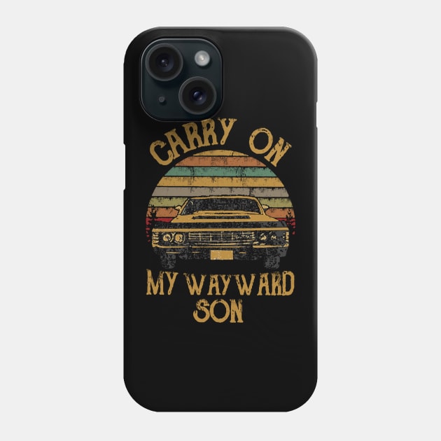 Vintage Carry On My Wayward Son Phone Case by wawann