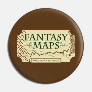 Imaginary Worlds - Fantasy Maps Pin