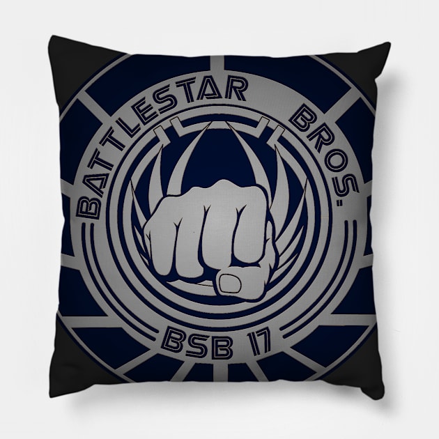 Battlestar Bros. Logo Pillow by matledge