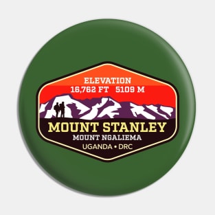 Mount Stanley - Mt Ngaliema - Uganda - Dem. Republic of Congo - Summit Trekking Badge Pin