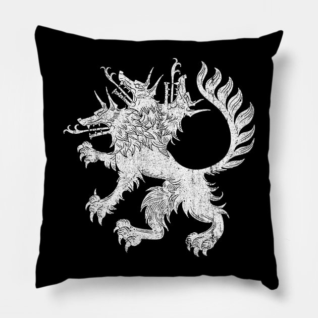 Cerberus Pillow by huckblade